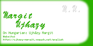 margit ujhazy business card